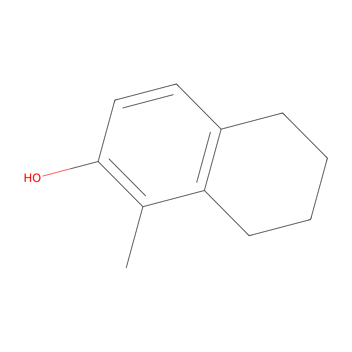 1-Methyl-5,6,7,8-tetrahydronaphthalen-2-ol molecular structure, CAS 56771-15-4