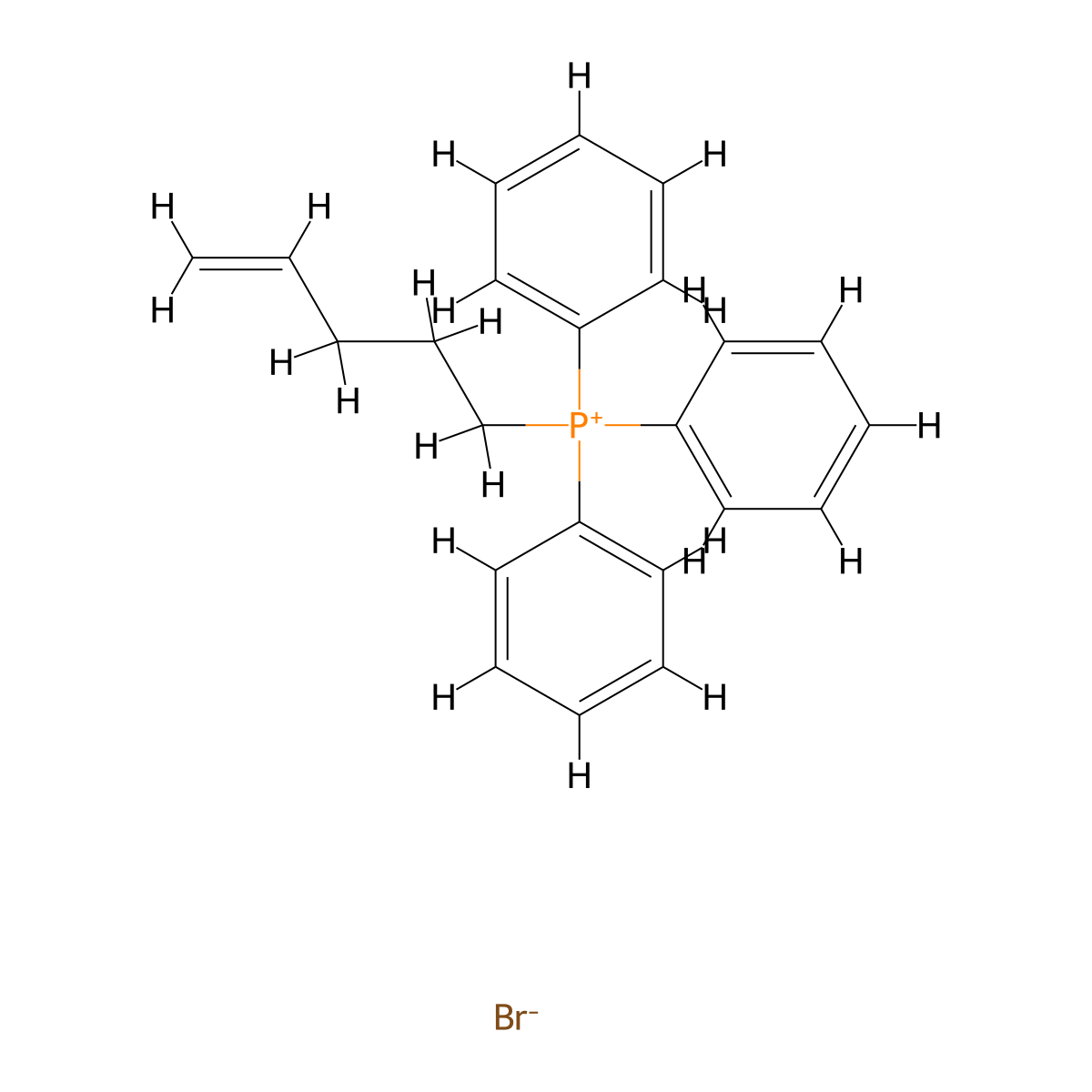 (4-Pentenyl)triphenylphosphonium bromide molecular structure, CAS 56771-29-0