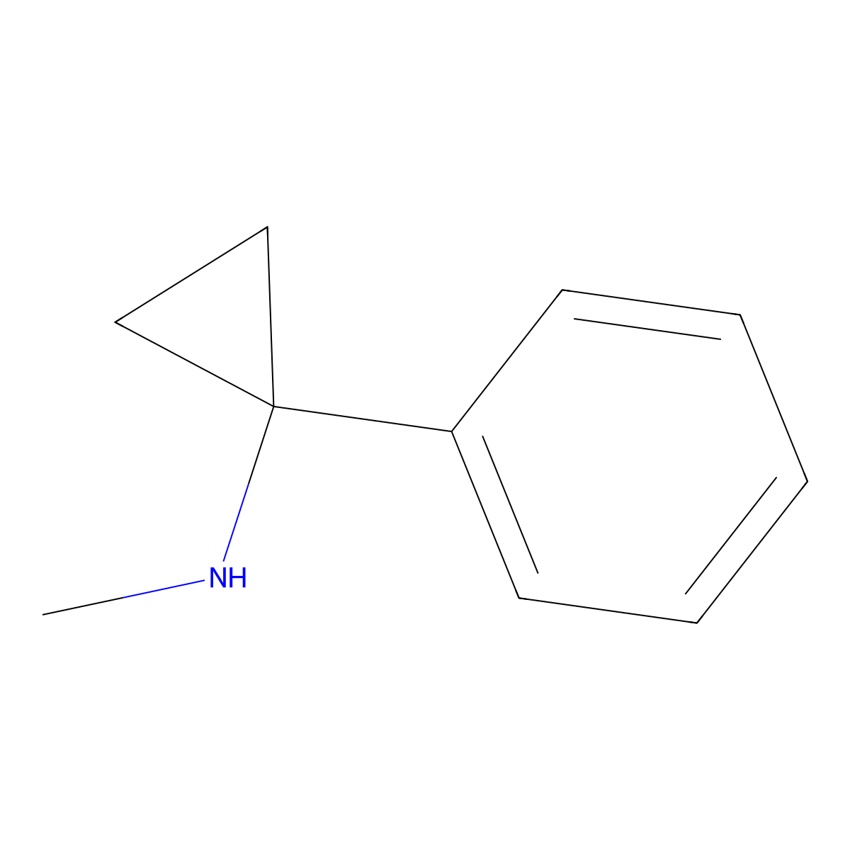 N-Methyl-1-phenylcyclopropanamine molecular structure, CAS 56771-48-3