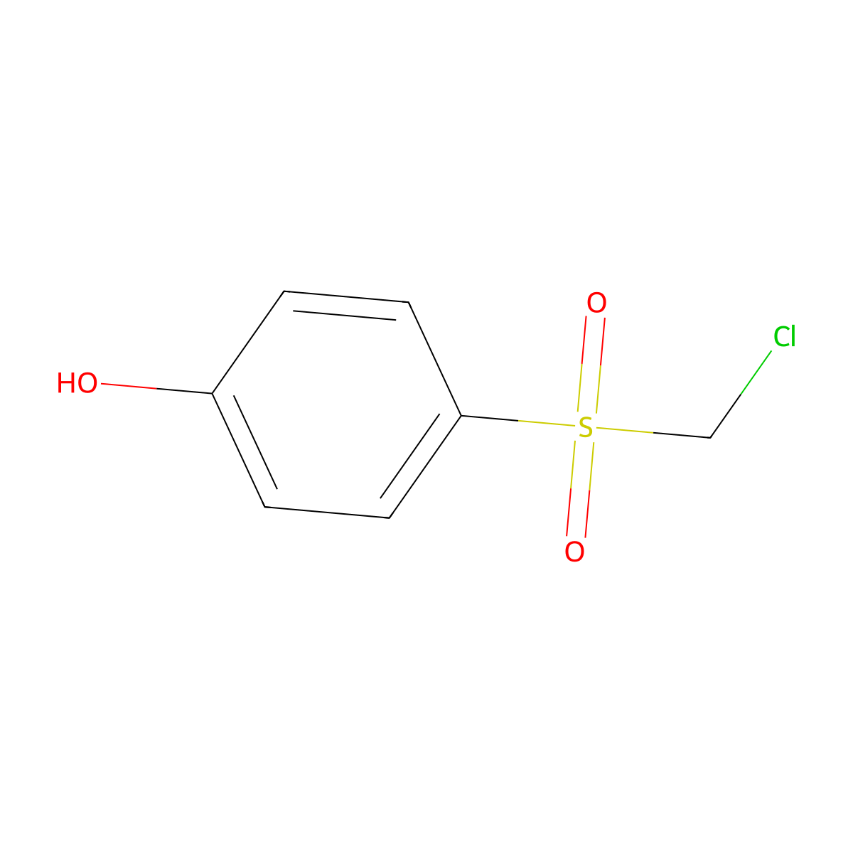 4-((Chloromethyl)sulfonyl)phenol molecular structure, CAS 56773-30-9