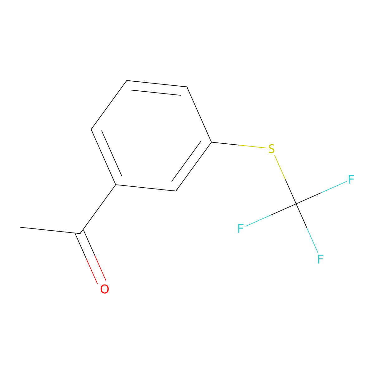 3'-(Trifluoromethylthio)acetophenone molecular structure, CAS 56773-33-2