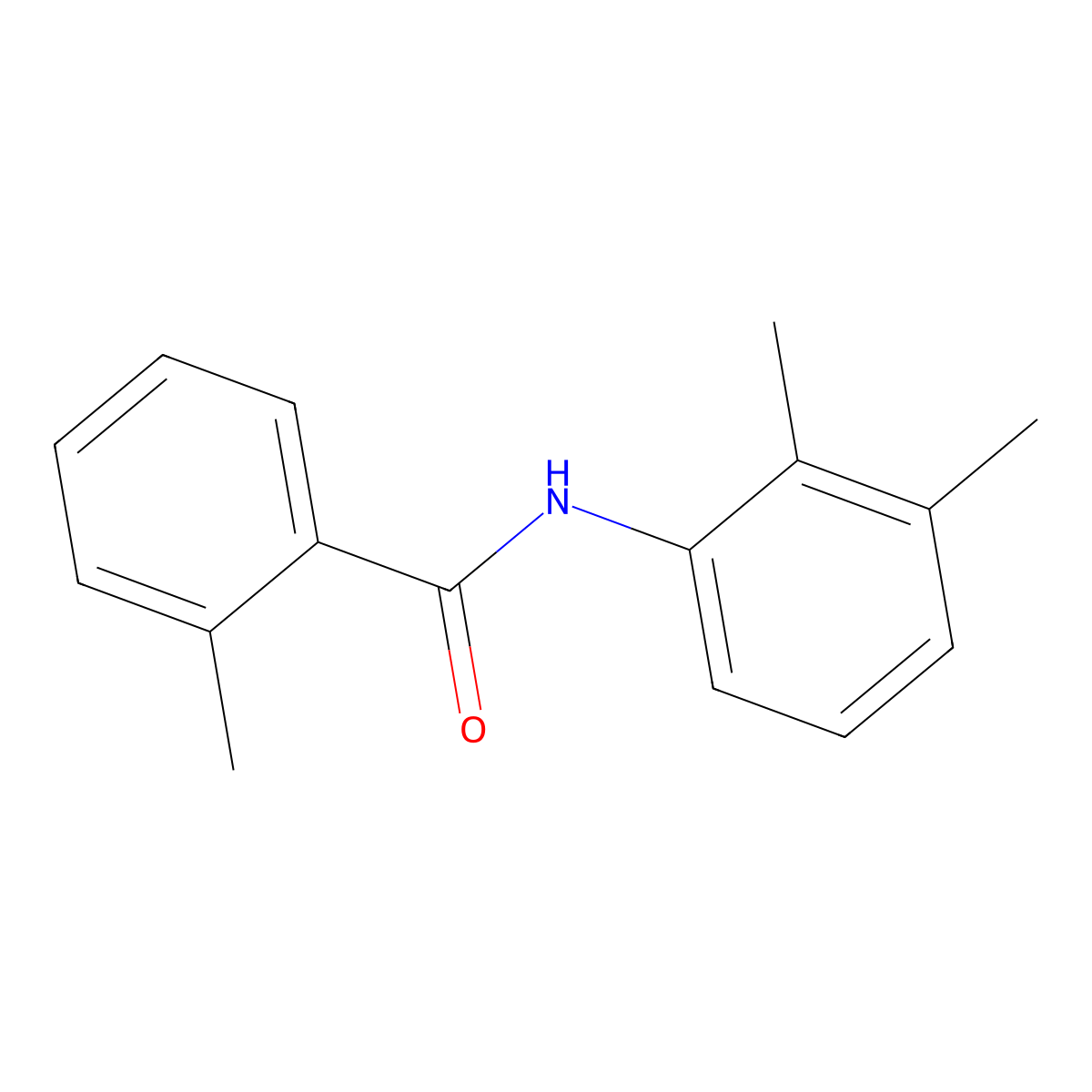 Benzamide, N-(2,3-dimethylphenyl)-2-methyl- molecular structure, CAS 56776-50-2