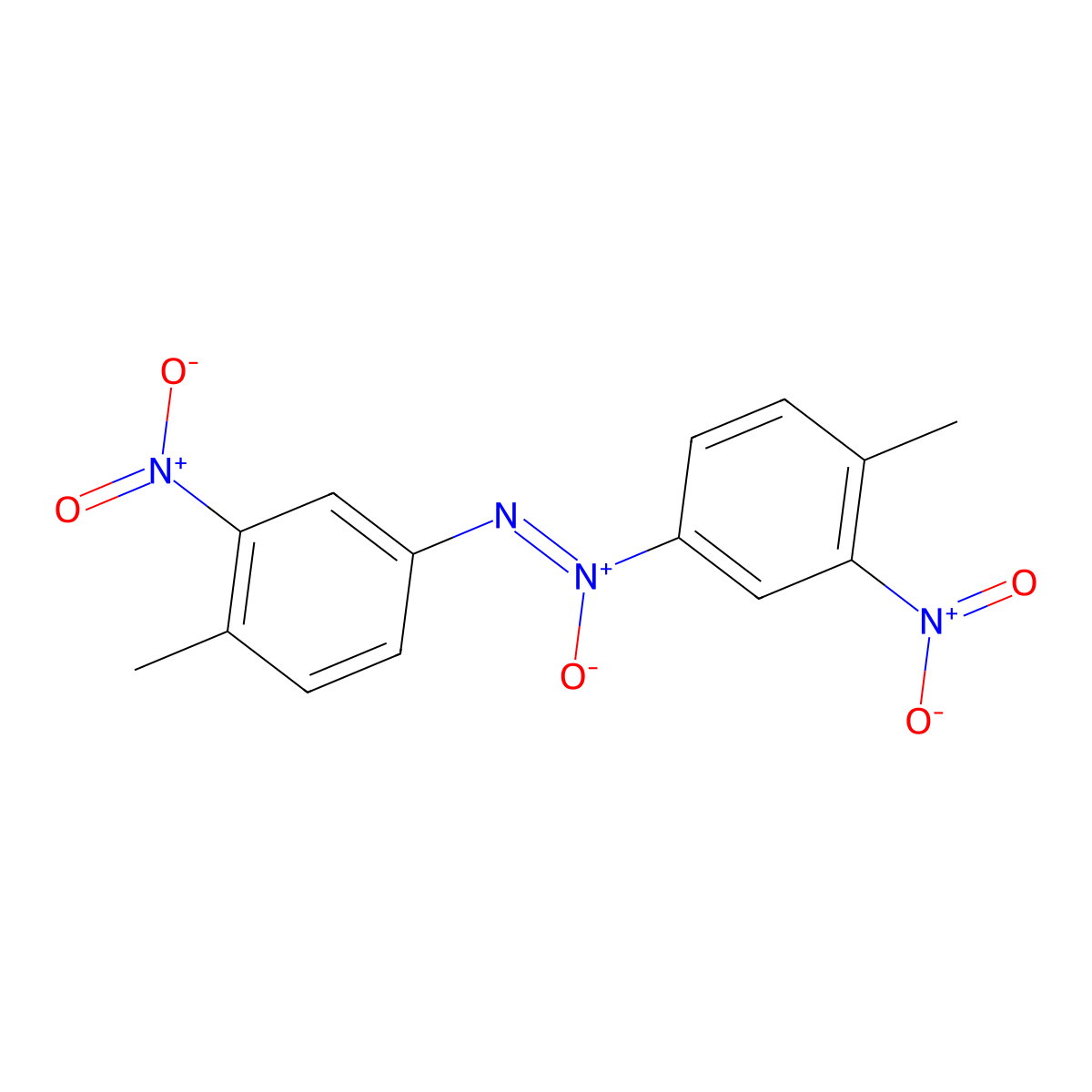 Bis(4-methyl-3-nitrophenyl)diazene 1-oxide molecular structure, CAS 5679-89-0