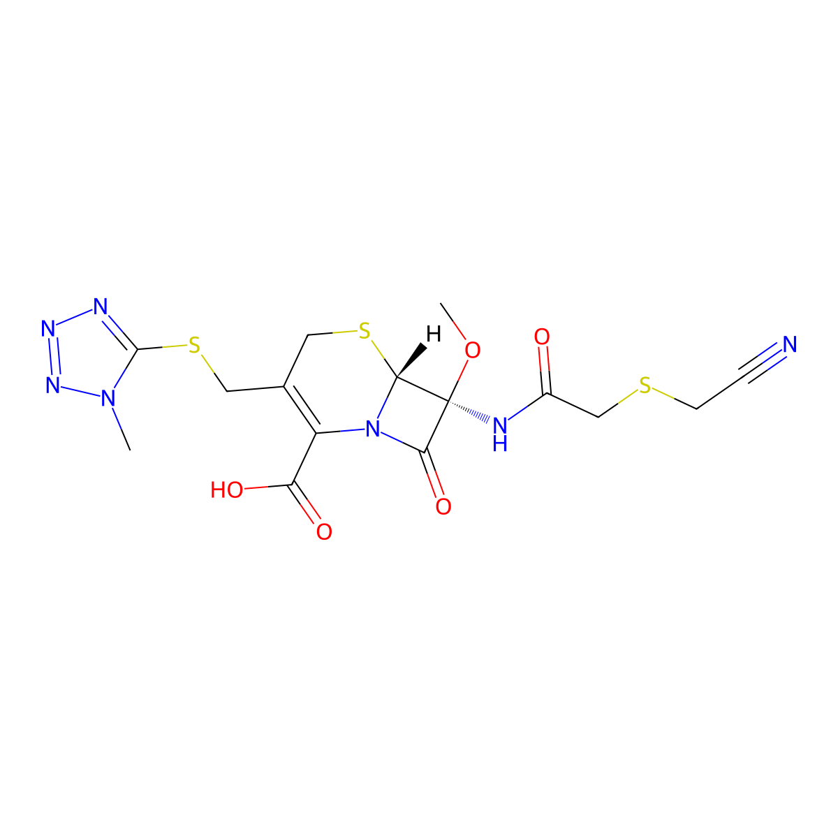 Cefmetazole molecular structure, CAS 56796-20-4