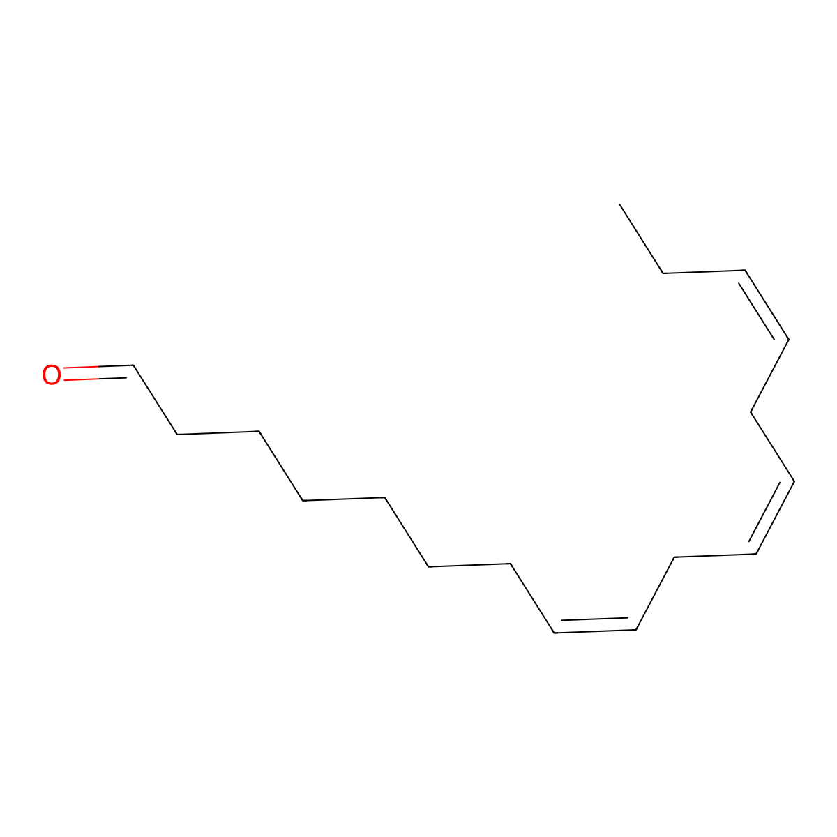 (8Z,11Z,14Z)-Heptadecatrienal molecular structure, CAS 56797-44-5