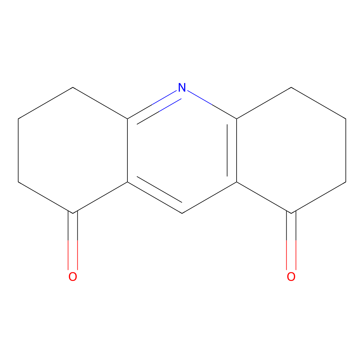 1,8(2H,5H)-Acridinedione, 3,4,6,7-tetrahydro- molecular structure, CAS 56798-21-1
