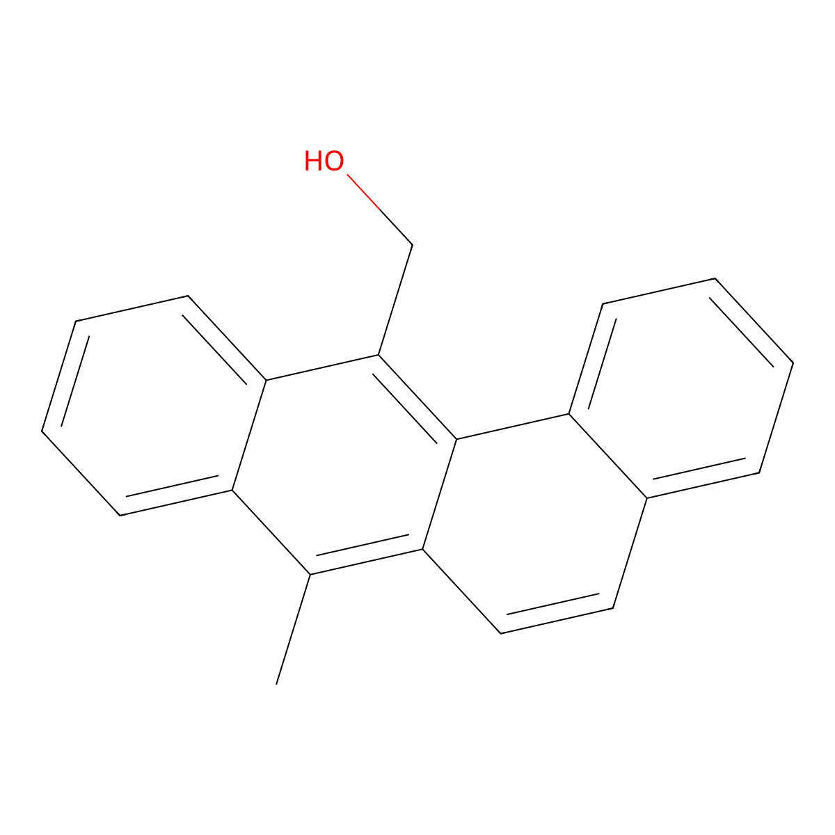7-Methylbenz(a)anthracene-12-methanol molecular structure, CAS 568-70-7