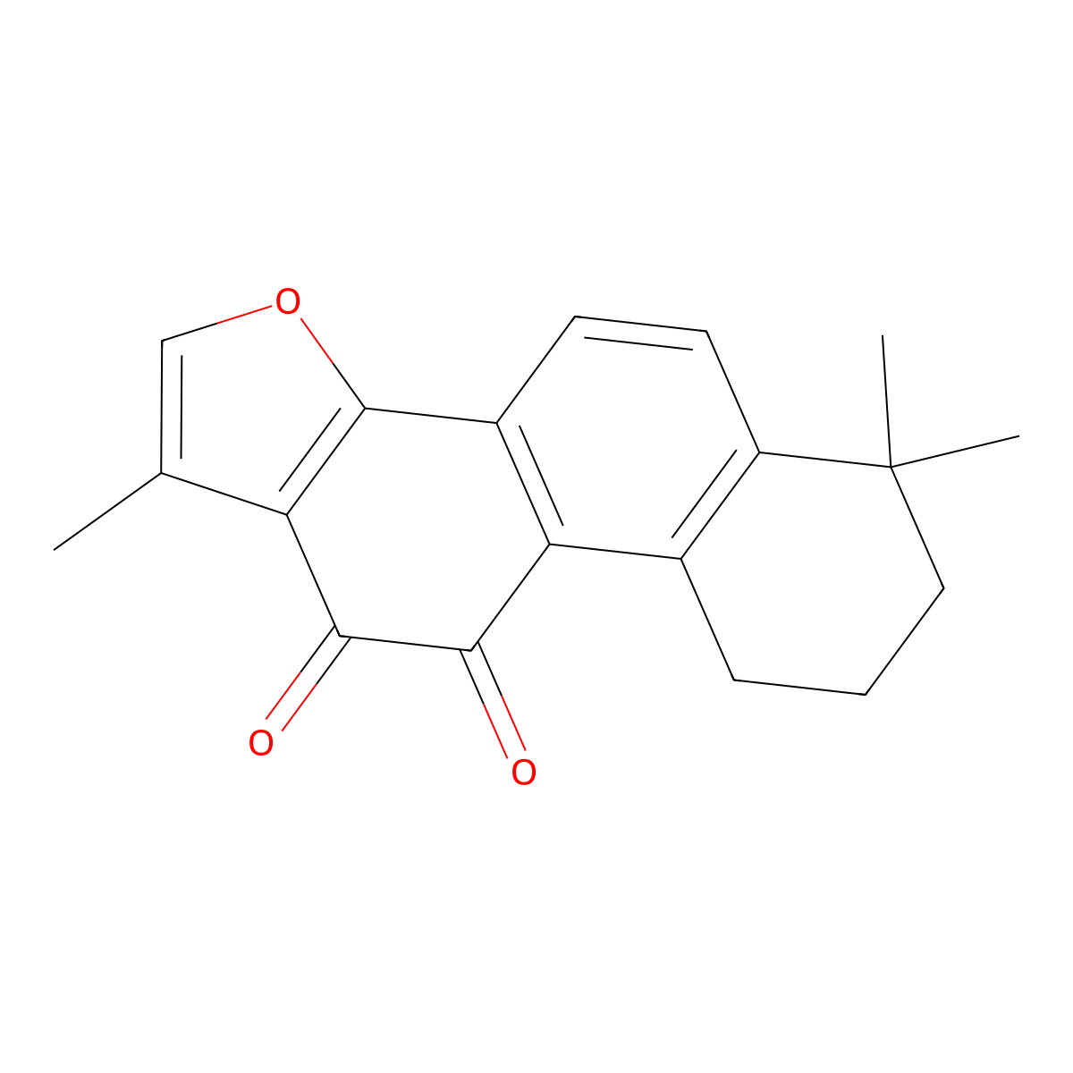 Tanshinone Iia molecular structure, CAS 568-72-9