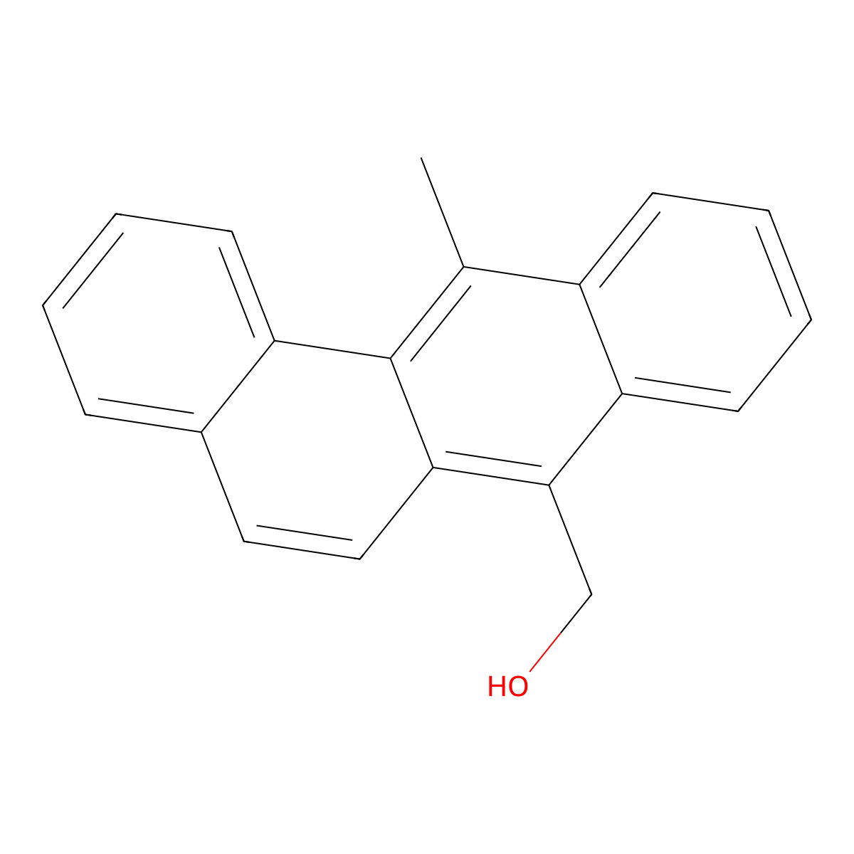 12-Methylbenz(a)anthracene-7-methanol molecular structure, CAS 568-75-2