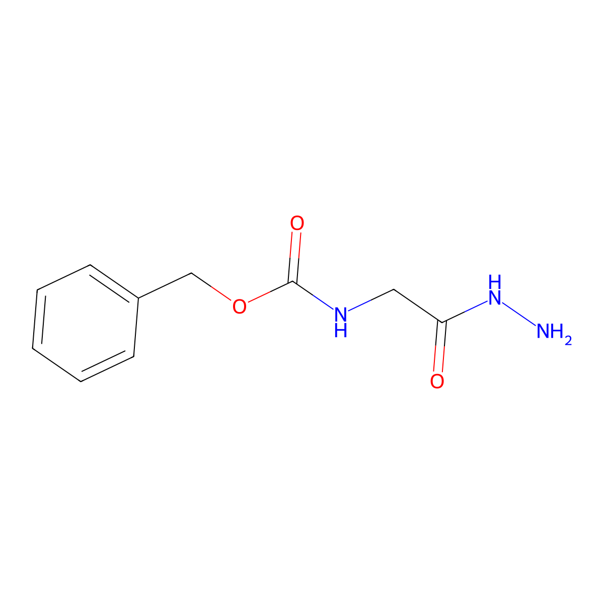 Benzyl (hydrazinocarbonylmethyl)carbamate molecular structure, CAS 5680-83-1