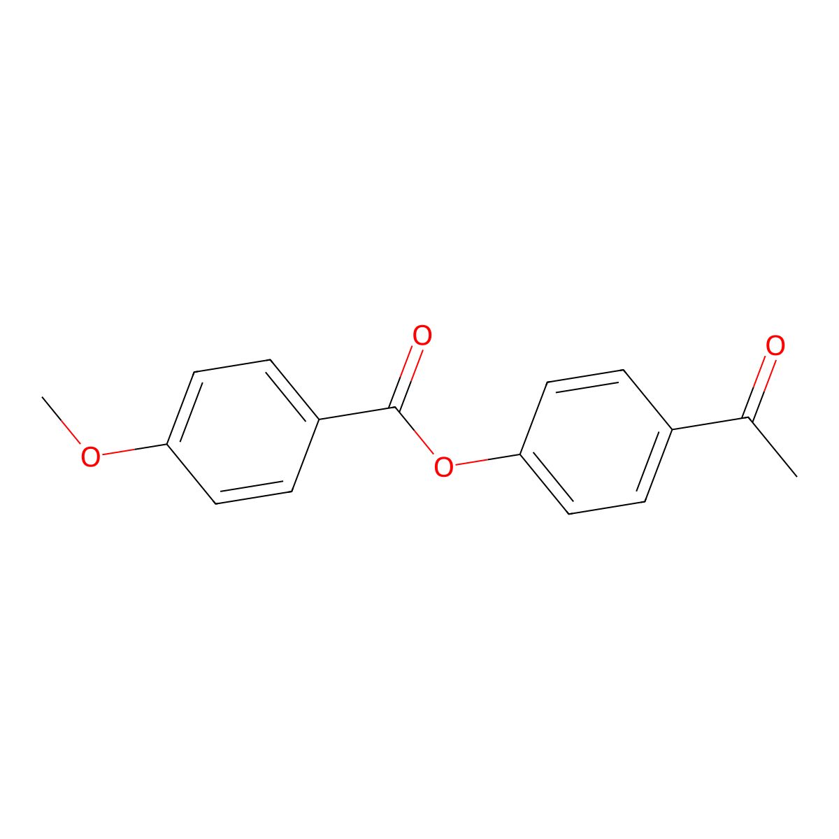4-Acetylphenyl 4-methoxybenzoate molecular structure, CAS 56800-17-0