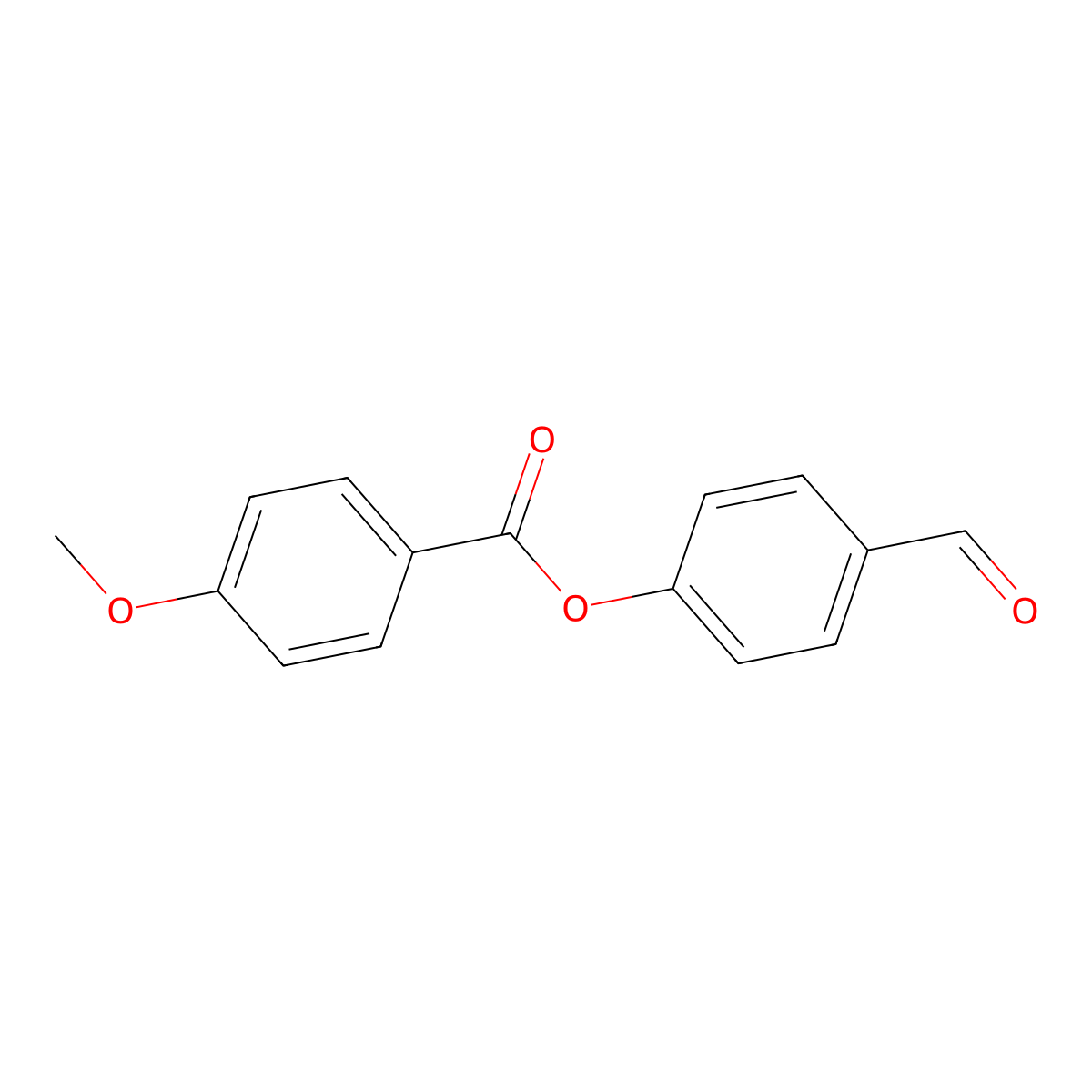 4-Formylphenyl 4-methoxybenzoate molecular structure, CAS 56800-26-1