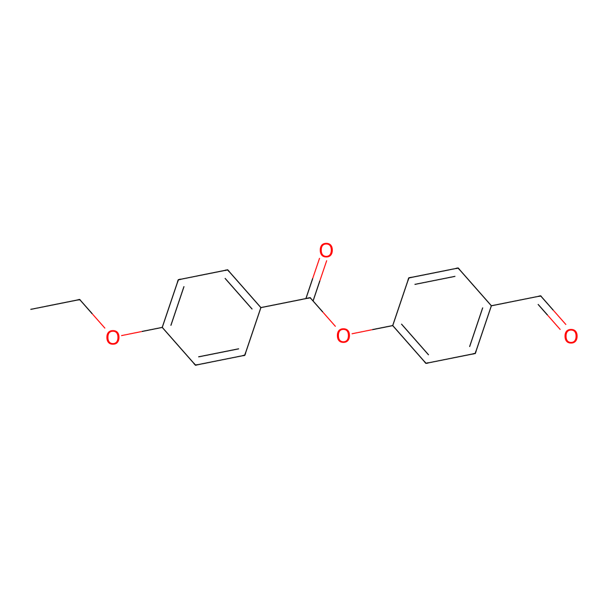 4-Formylphenyl 4-ethoxybenzoate molecular structure, CAS 56800-27-2