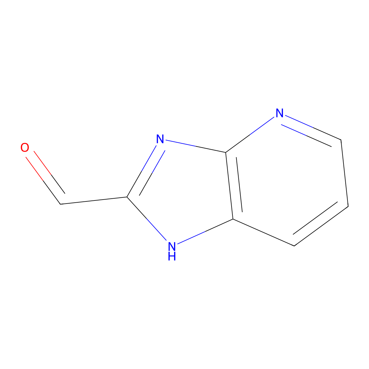 1H-Imidazo[4,5-b]pyridine-2-carbaldehyde molecular structure, CAS 56805-24-4