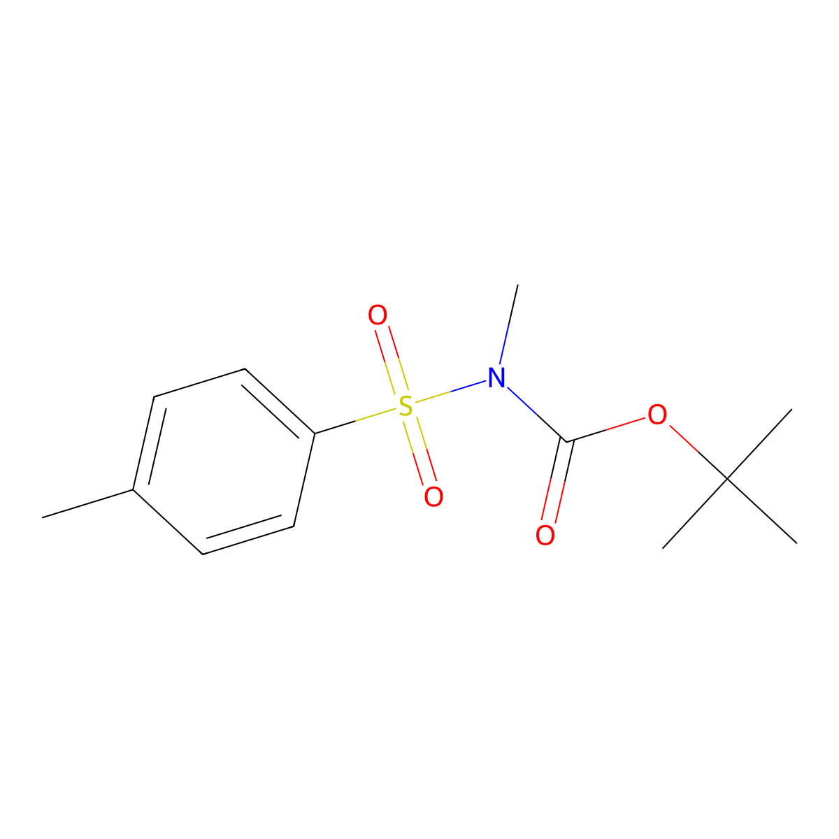 tert-Butyl methyl(tosyl)carbamate molecular structure, CAS 56805-36-8
