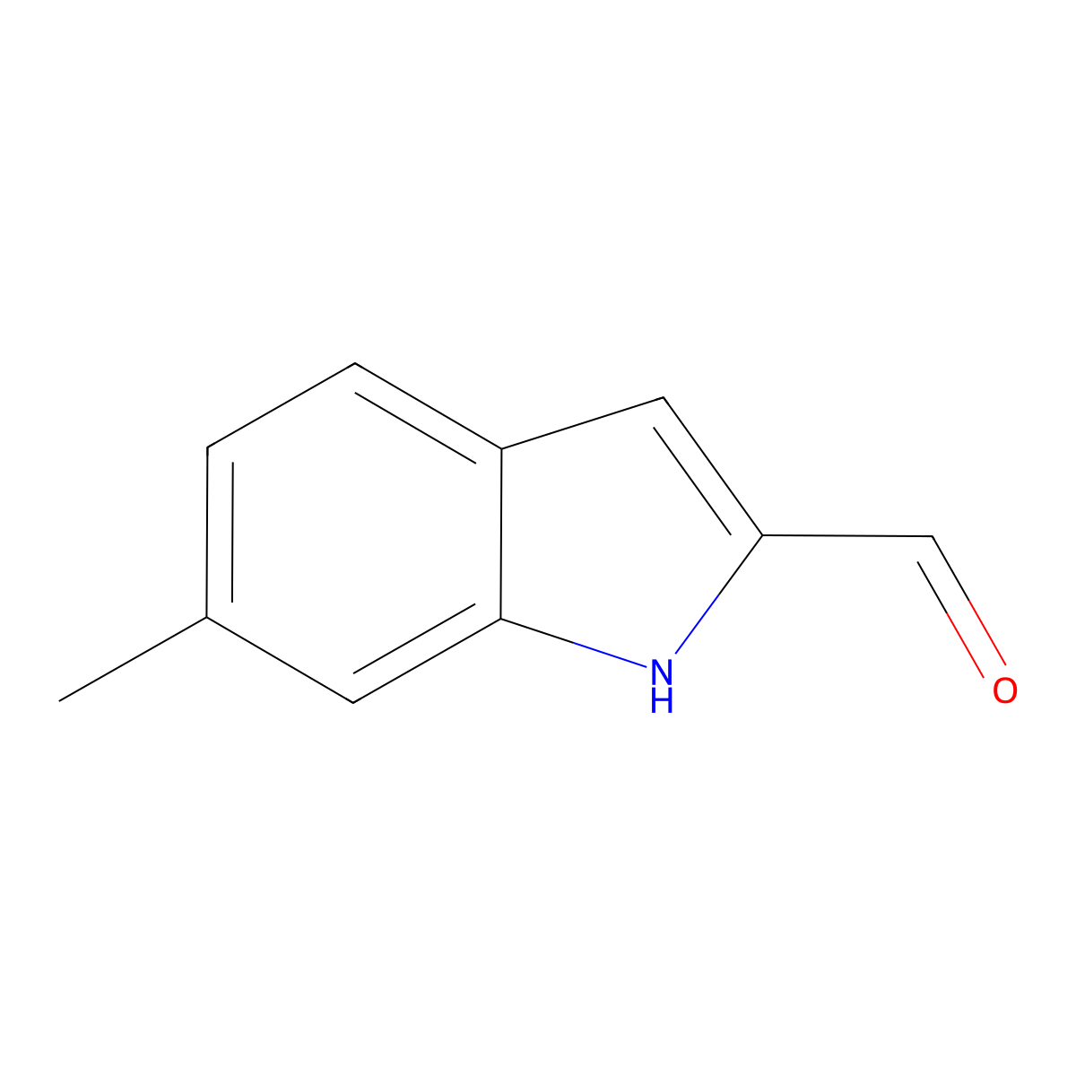 6-methyl-1H-indole-2-carbaldehyde molecular structure, CAS 56813-20-8