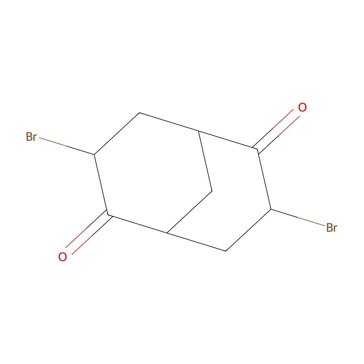 3,7-Dibromobicyclo[3.3.1]nonane-2,6-dione molecular structure, CAS 56813-61-7
