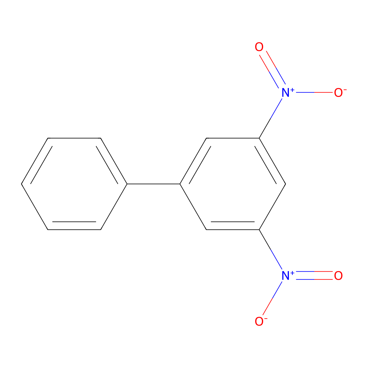3,5-Dinitro-1,1'-biphenyl molecular structure, CAS 56813-80-0