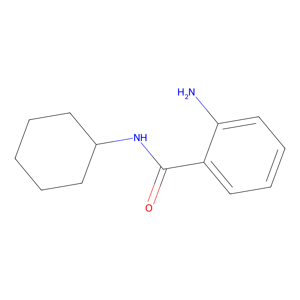 2-Amino-N-cyclohexylbenzamide molecular structure, CAS 56814-11-0