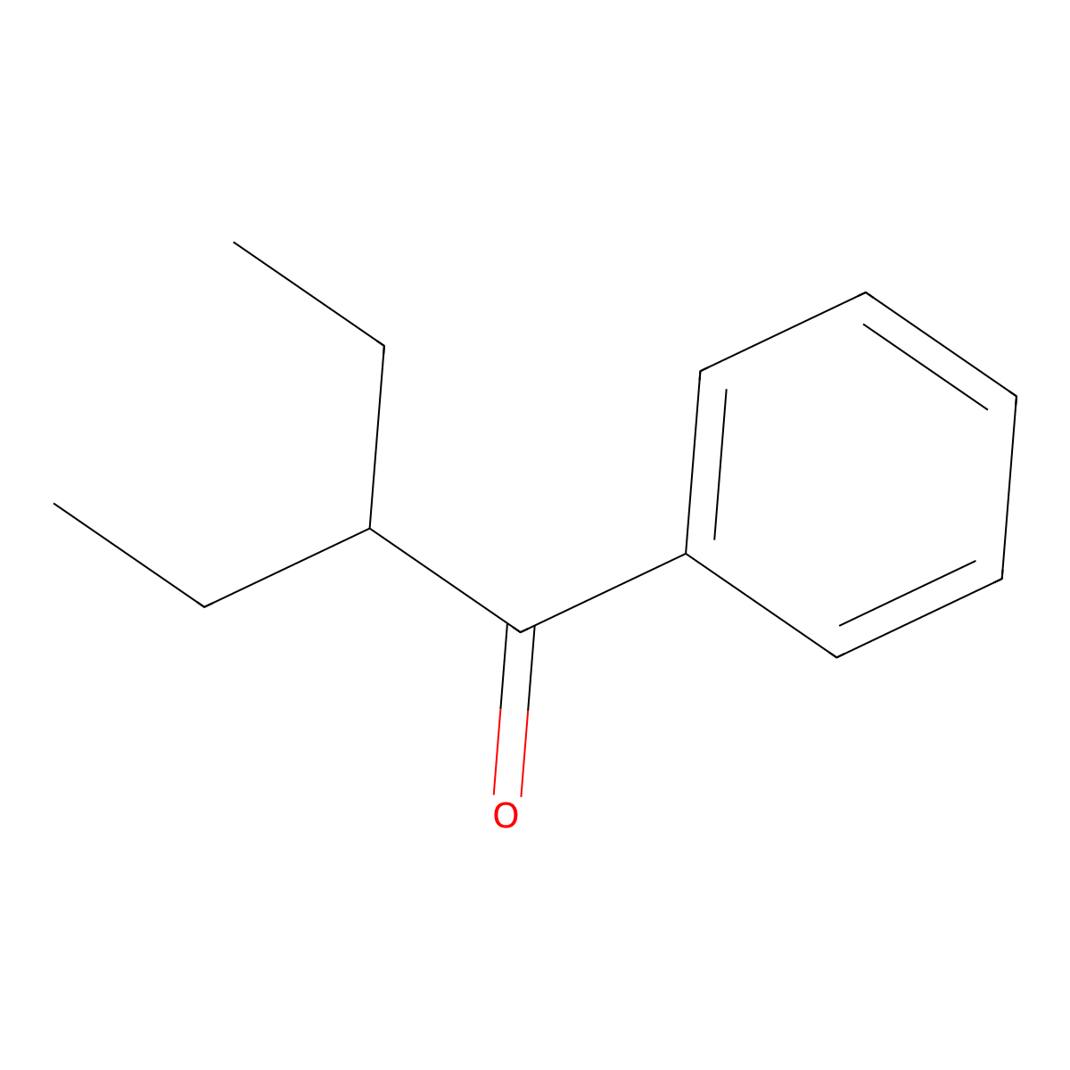 2-Ethylbutyrophenone molecular structure, CAS 5682-46-2
