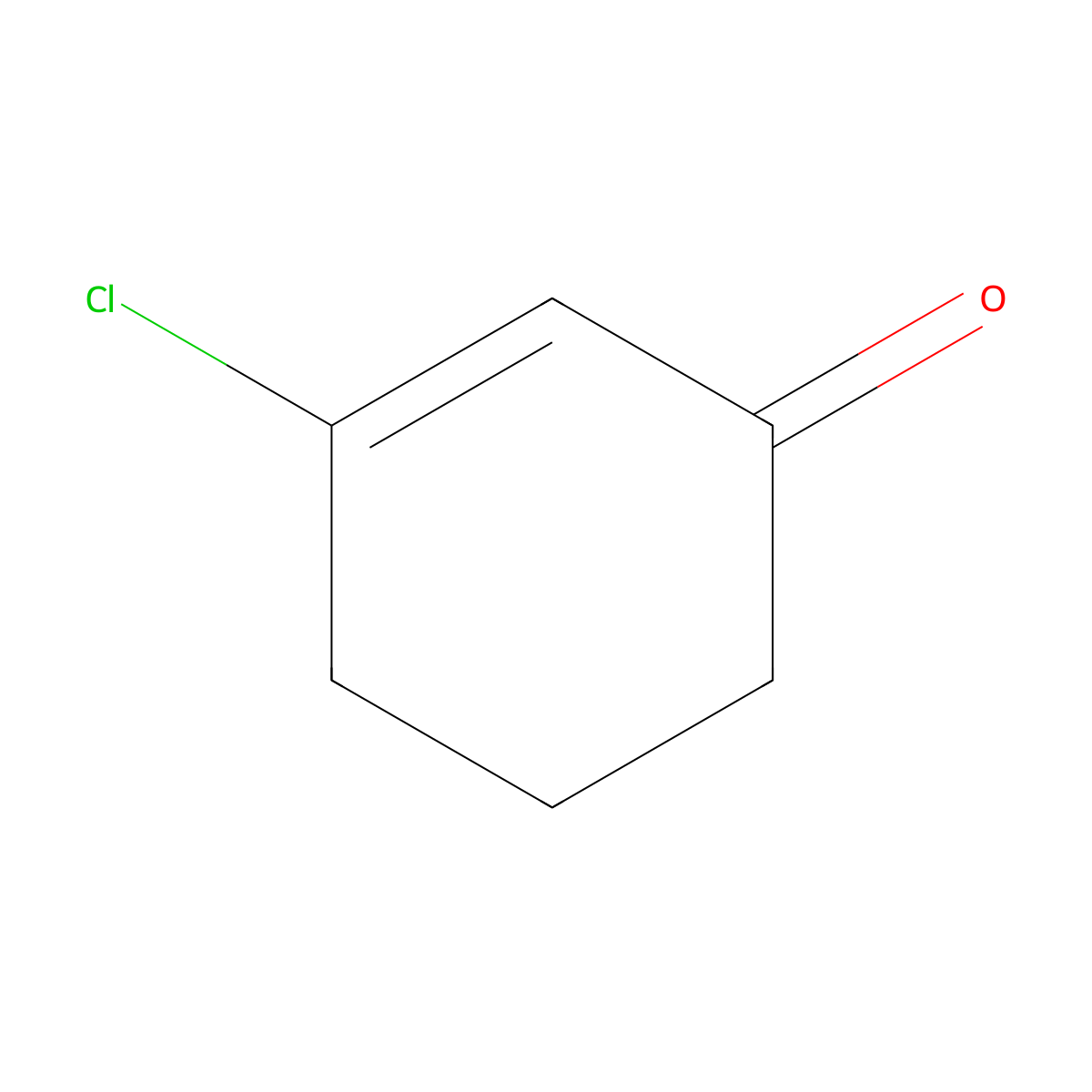 3-Chlorocyclohex-2-en-1-one molecular structure, CAS 5682-75-7