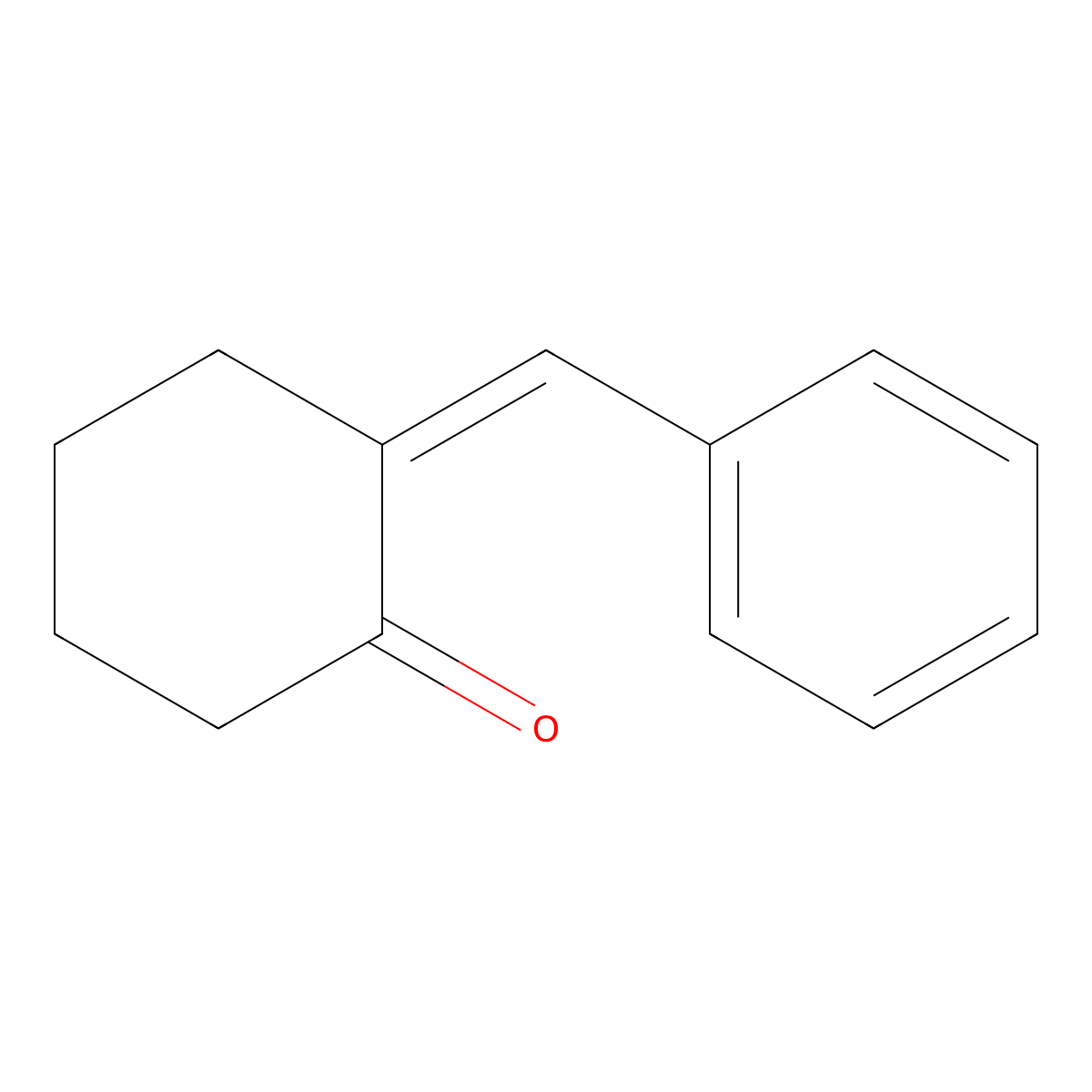 2-Benzylidenecyclohexanone molecular structure, CAS 5682-83-7