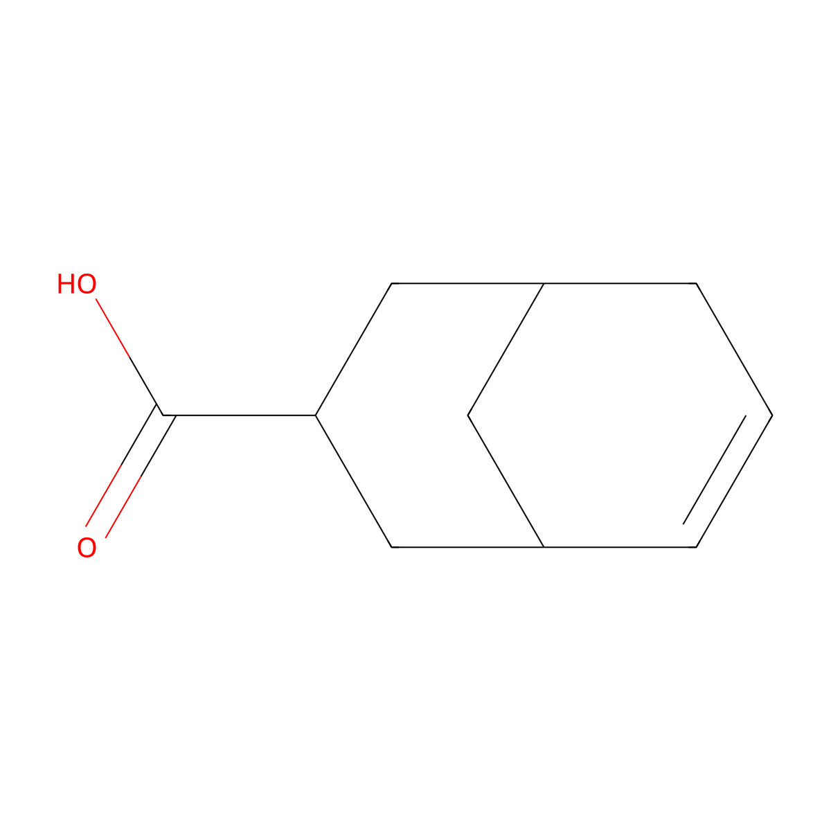 Bicyclo[3.3.1]non-6-ene-3-carboxylic acid molecular structure, CAS 56820-19-0