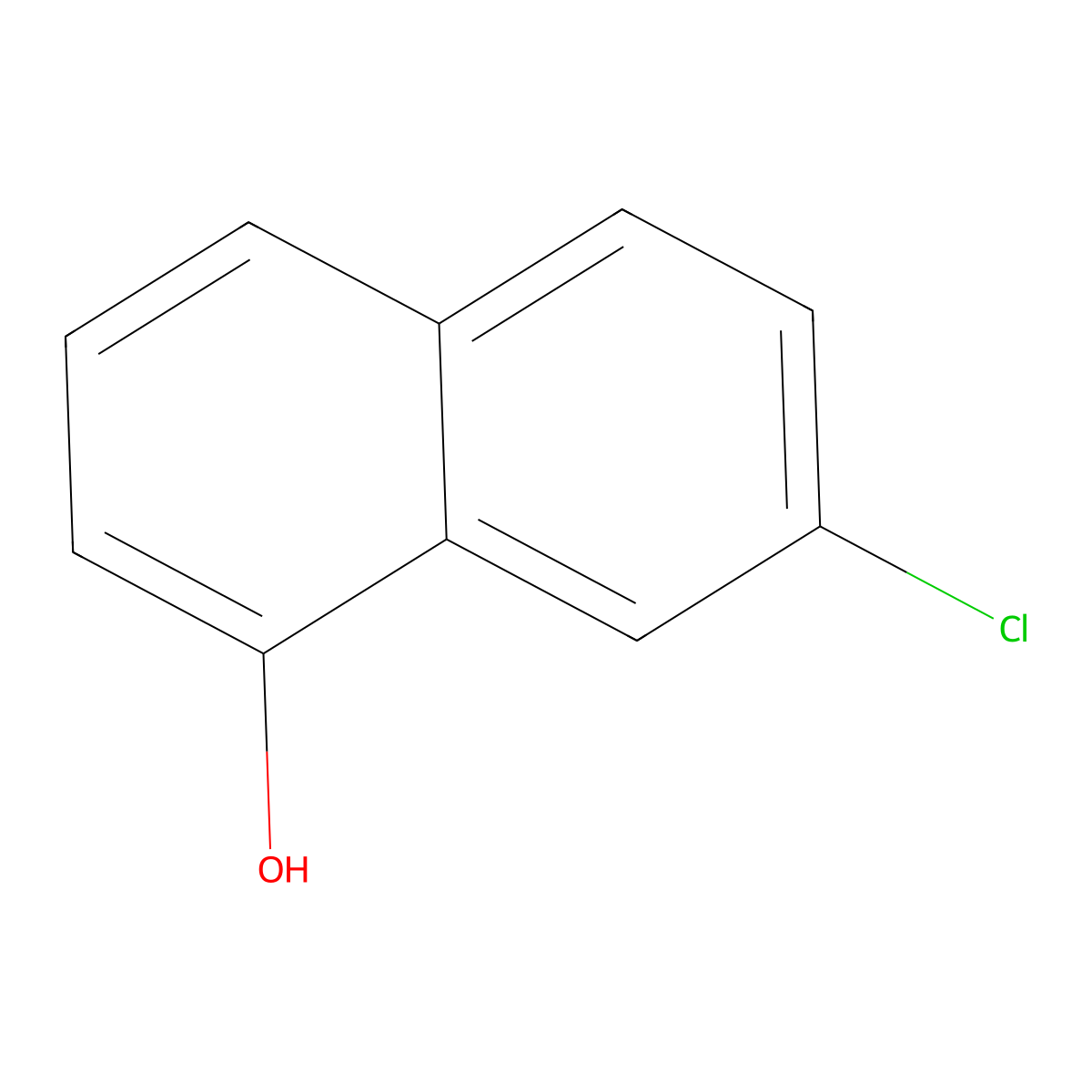 7-Chloronaphthalen-1-ol molecular structure, CAS 56820-58-7