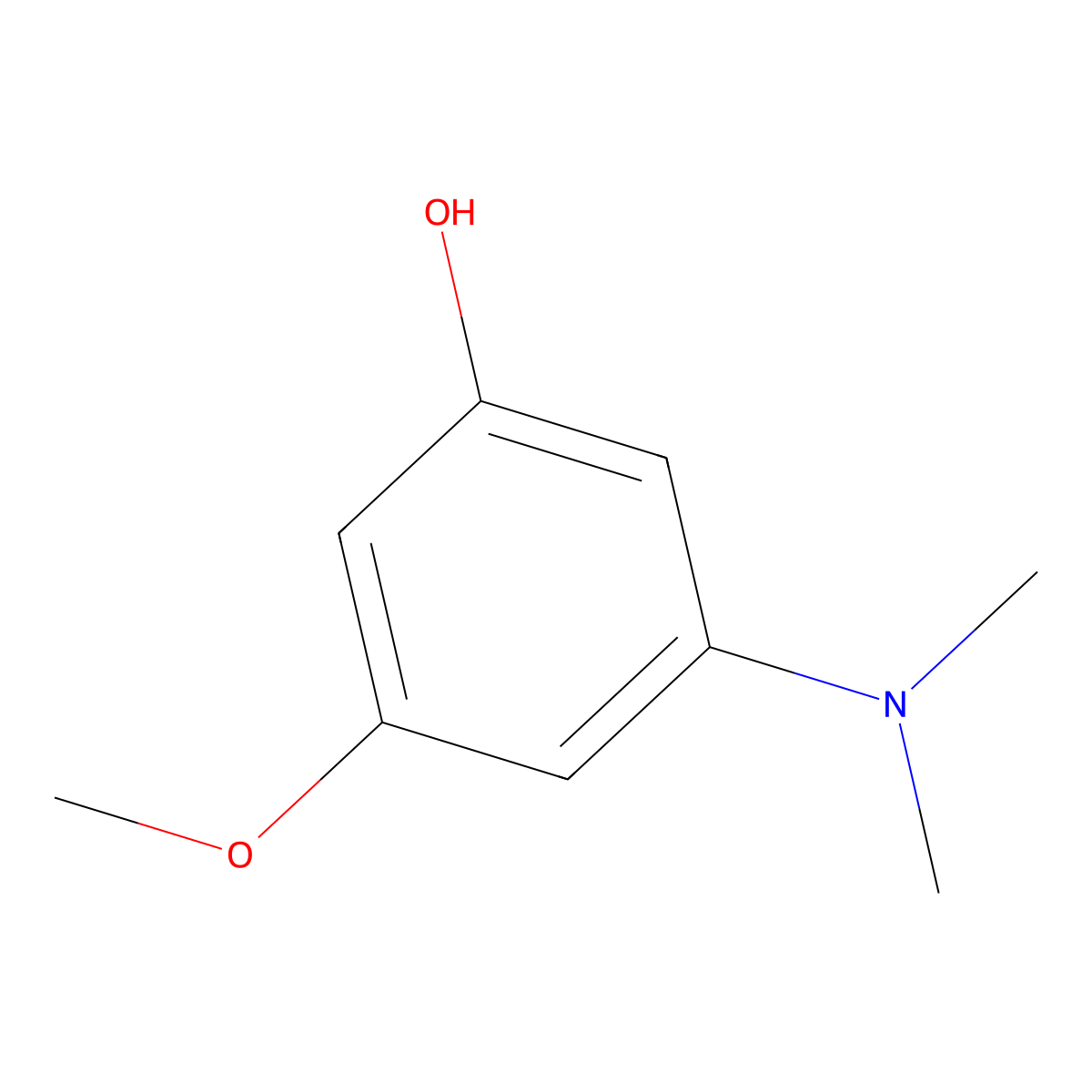 3-(Dimethylamino)-5-methoxyphenol molecular structure, CAS 56825-85-5