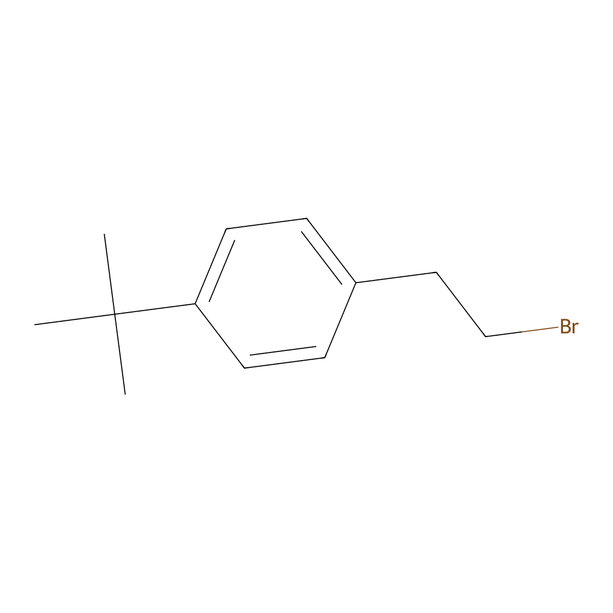 1-(2-Bromoethyl)-4-tert-butylbenzene molecular structure, CAS 56829-61-9