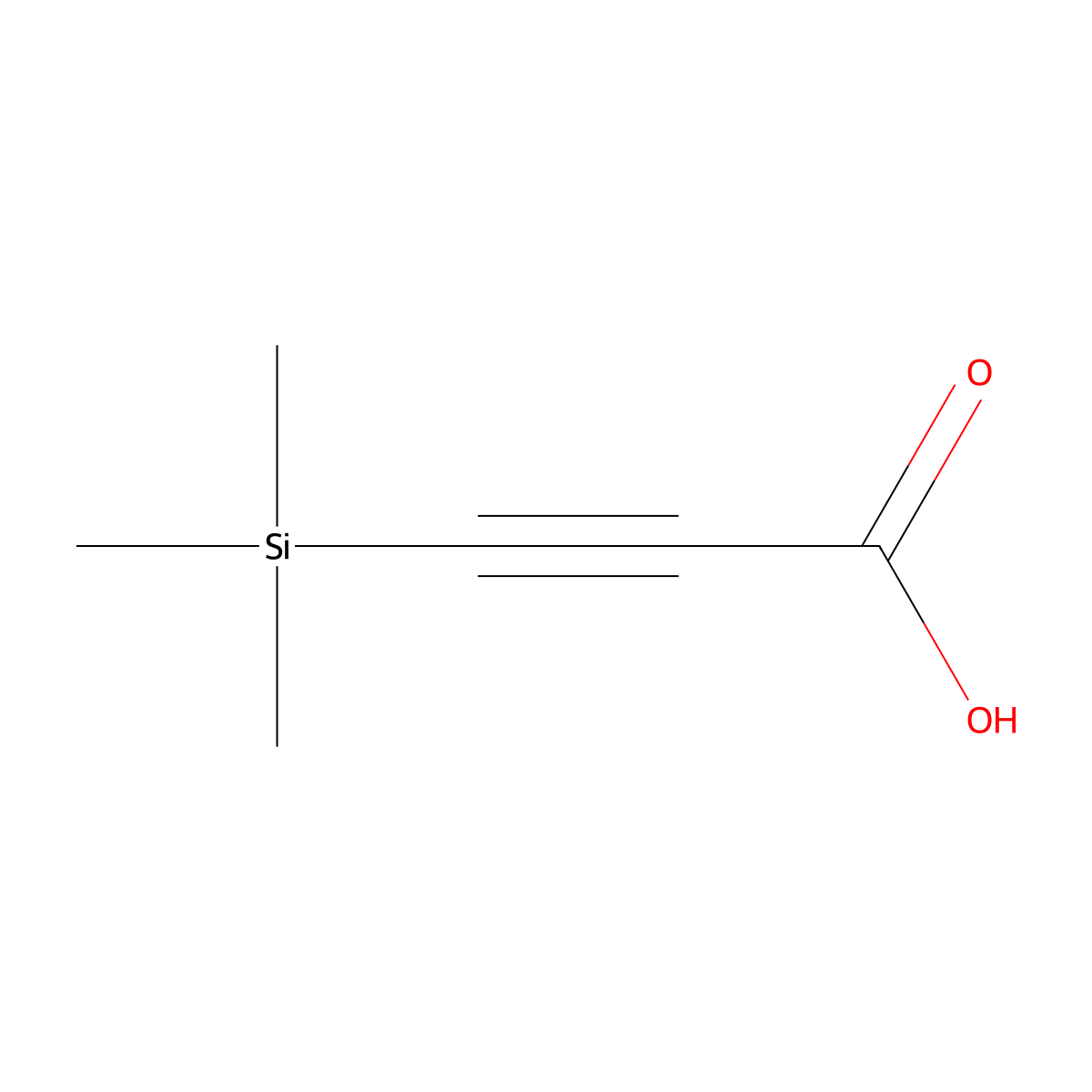 3-(Trimethylsilyl)propiolic Acid molecular structure, CAS 5683-31-8