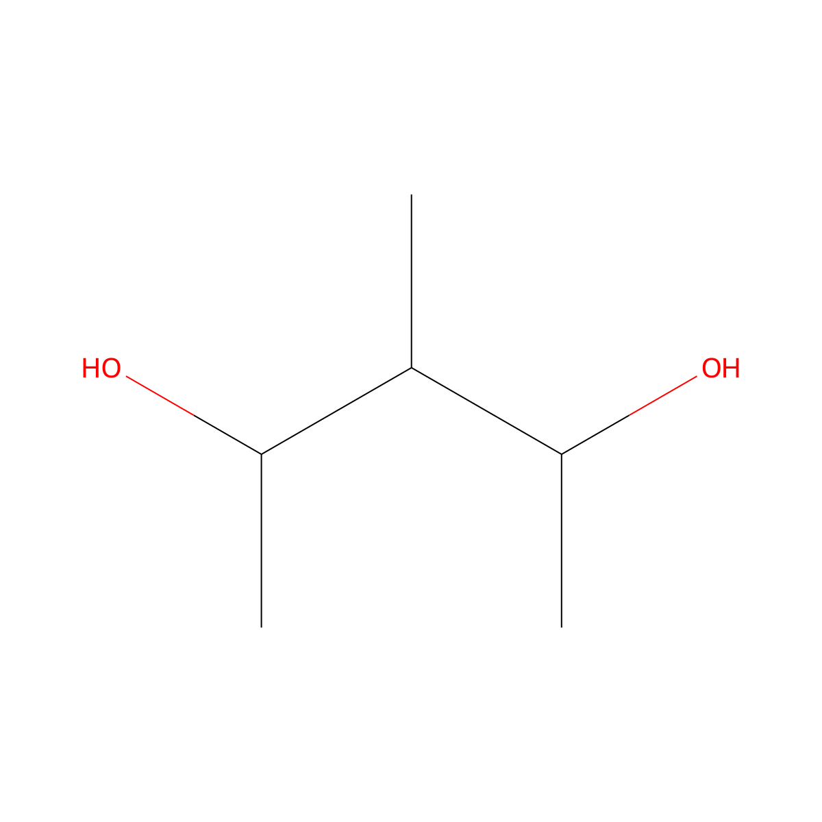 3-Methyl-2,4-pentanediol molecular structure, CAS 5683-44-3
