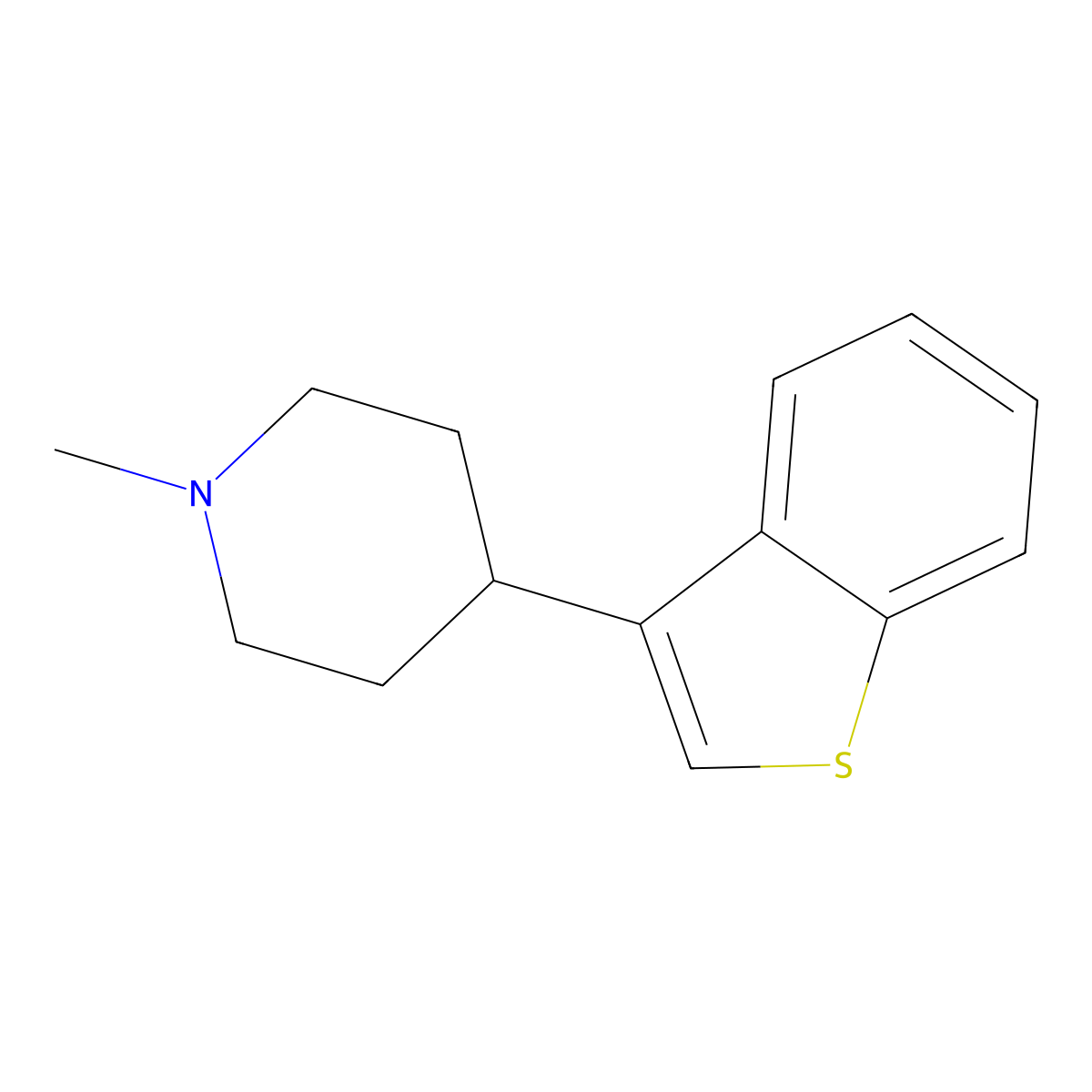 4-(Benzo[b]thiophen-3-yl)-1-methylpiperidine molecular structure, CAS 56839-02-2