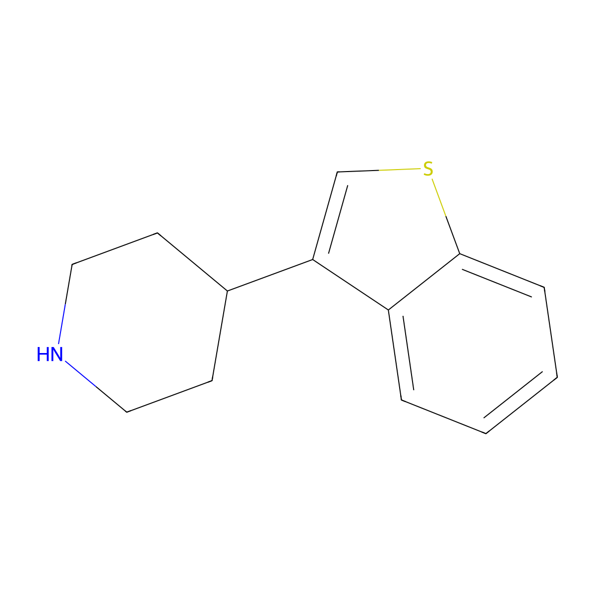 4-Benzo[B]thiophen-3-YL-piperidine molecular structure, CAS 56839-05-5