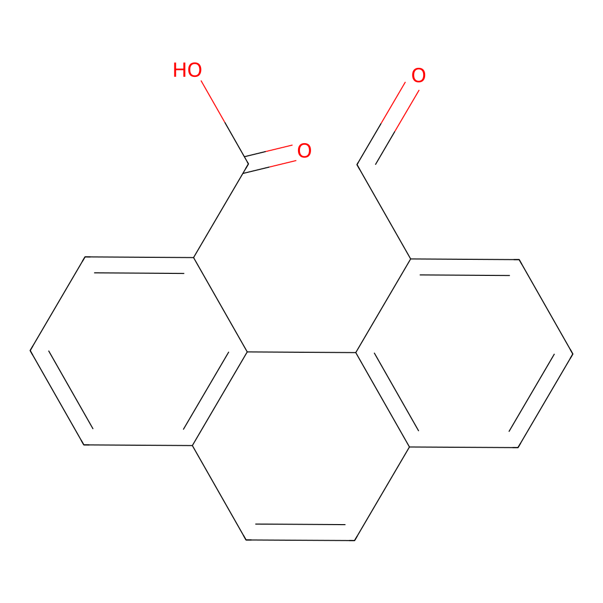 5-Formyl-4-phenanthrenecarboxylic acid molecular structure, CAS 5684-15-1
