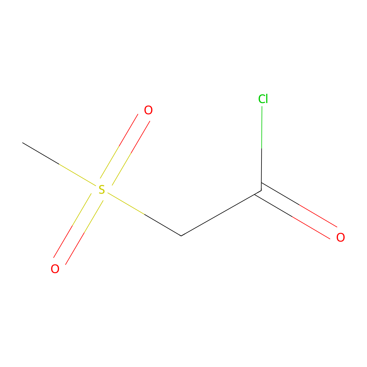 (Methanesulfonyl)acetyl chloride molecular structure, CAS 56841-99-7