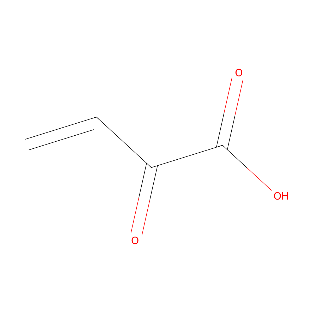 2-Oxo-3-butenoic acid molecular structure, CAS 56842-76-3