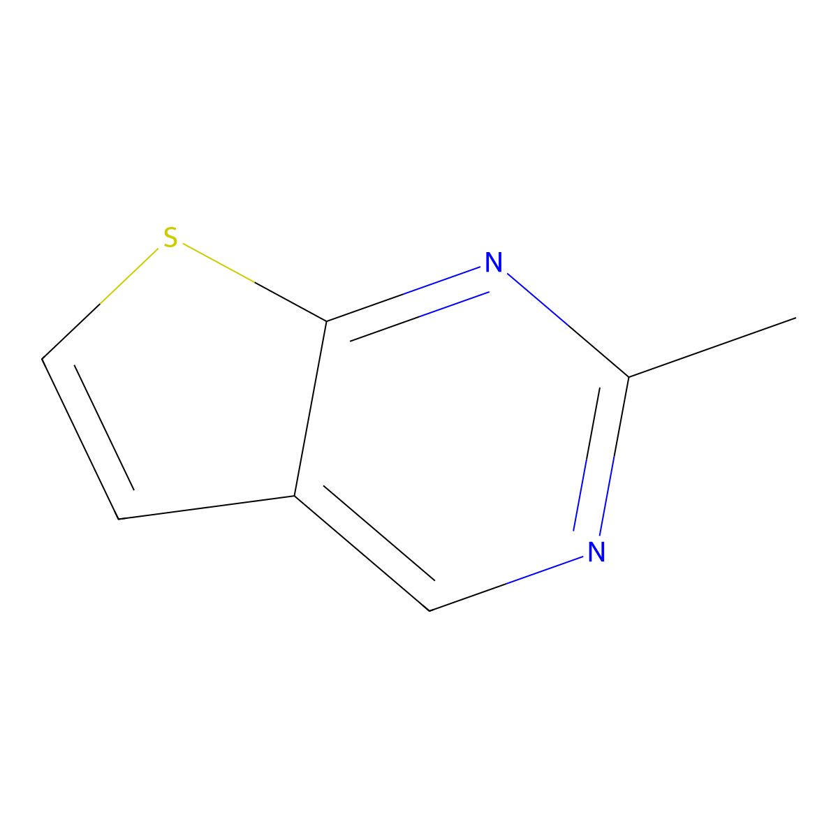 2-Methylthieno[2,3-d]pyrimidine molecular structure, CAS 56844-01-0