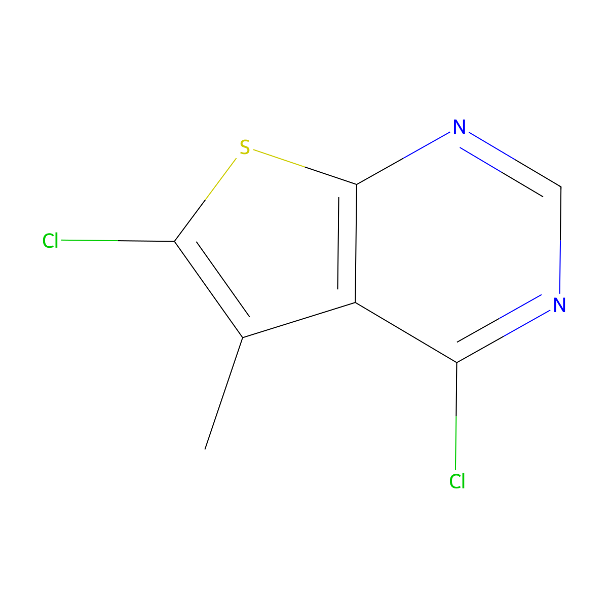 4,6-Dichloro-5-methylthieno[2,3-d]pyrimidine molecular structure, CAS 56844-14-5