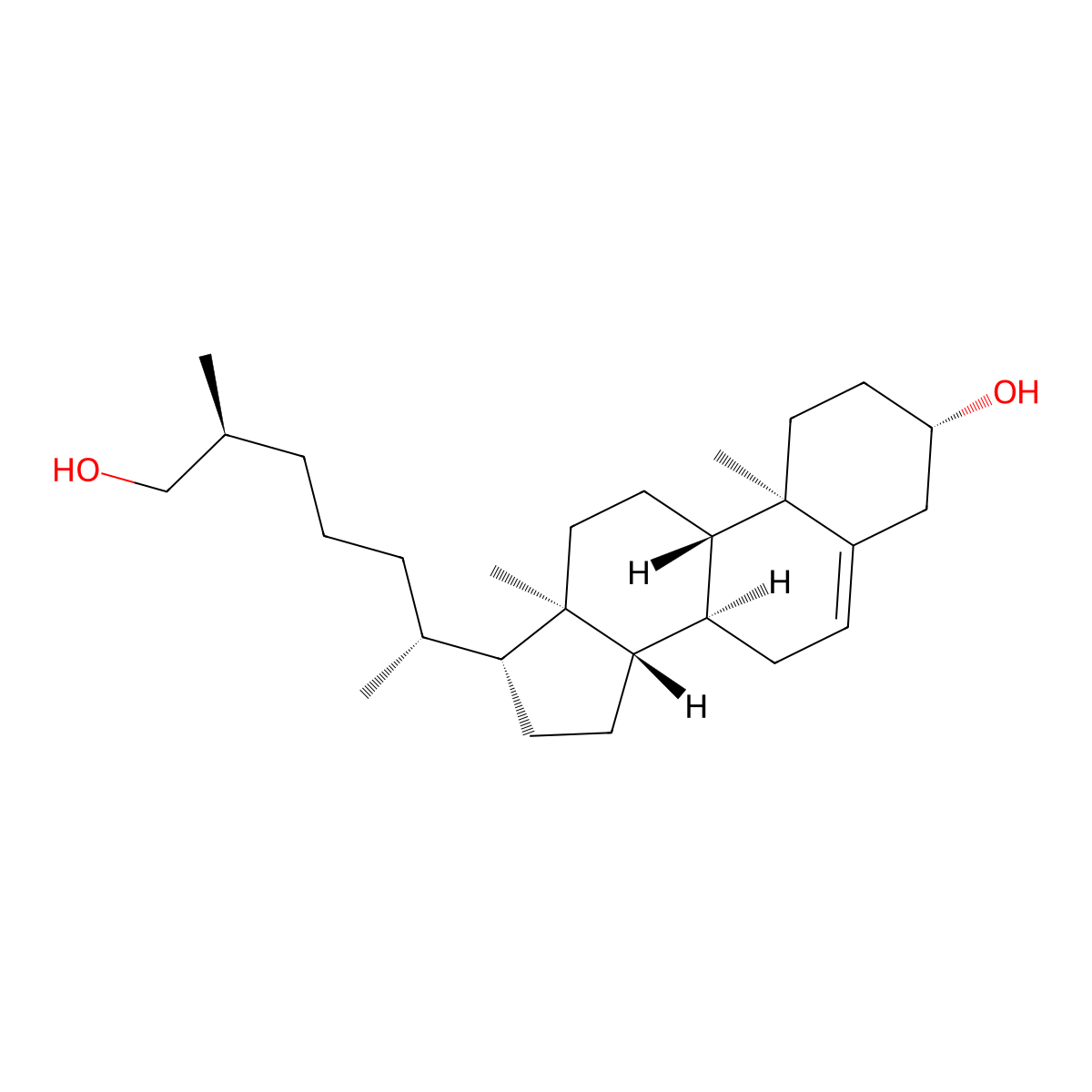 (25s)-26-Hydroxycholesterol molecular structure, CAS 56845-83-1