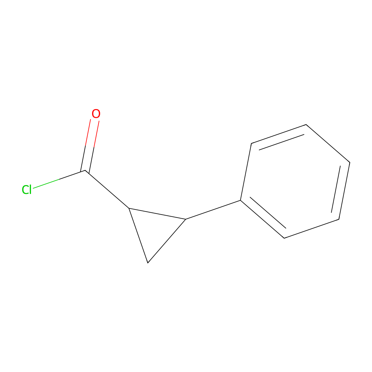 Cyclopropanecarbonyl chloride, 2-phenyl- molecular structure, CAS 5685-36-9