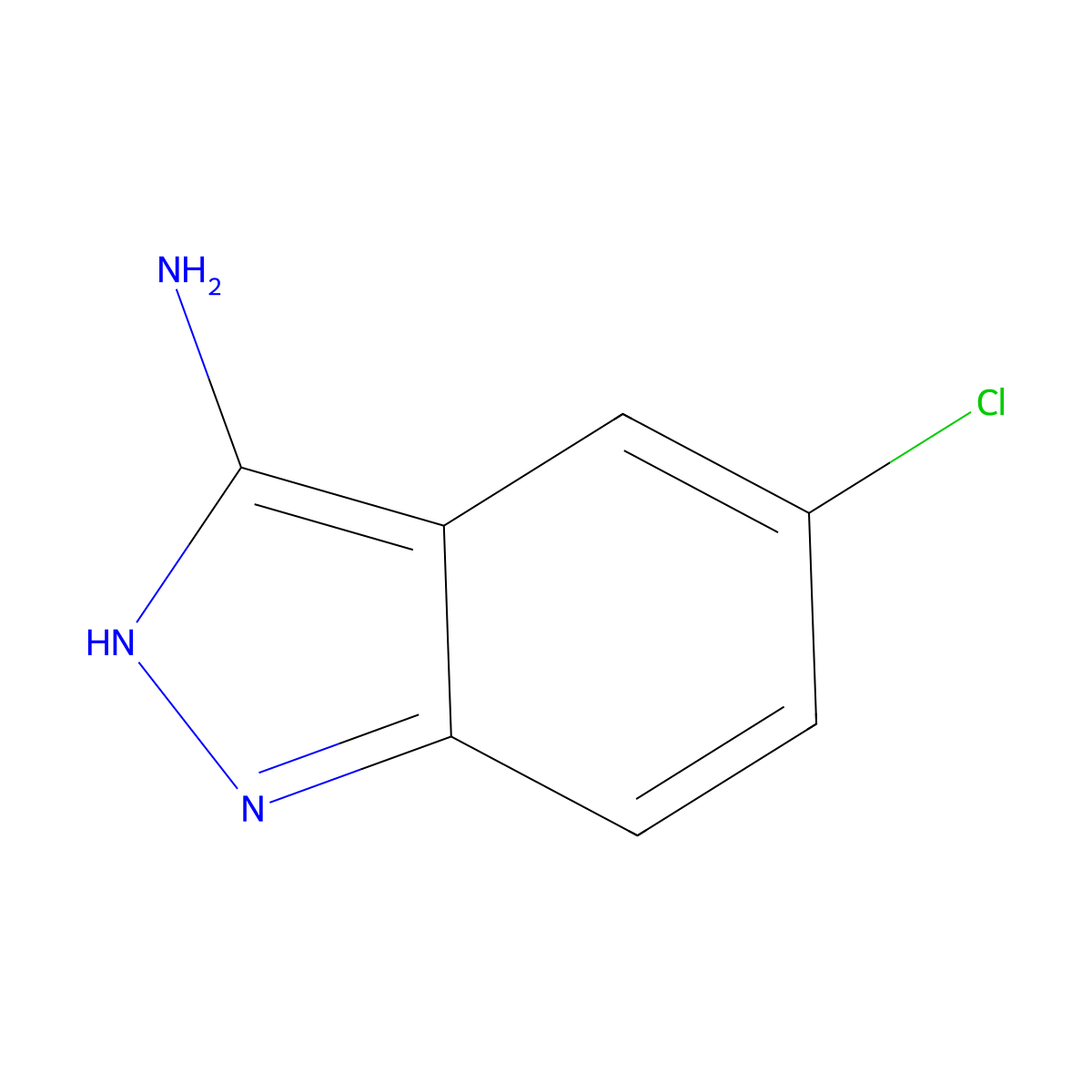 3-Amino-5-chloro-1h-indazole molecular structure, CAS 5685-72-3