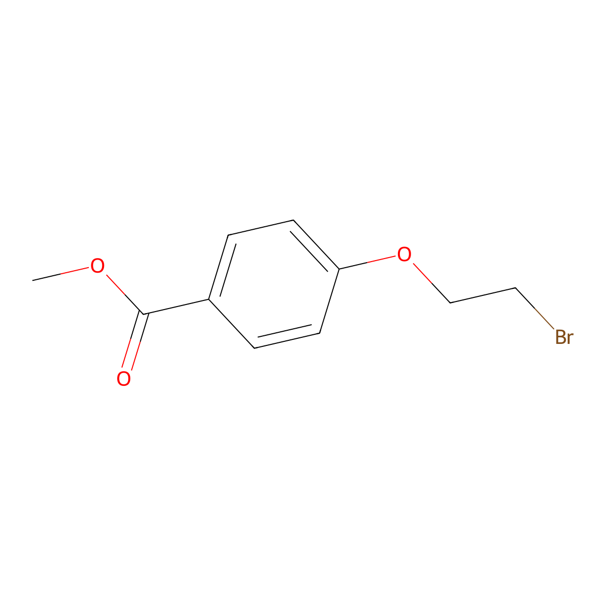 Methyl 4-(2-bromoethoxy)benzoate molecular structure, CAS 56850-91-0