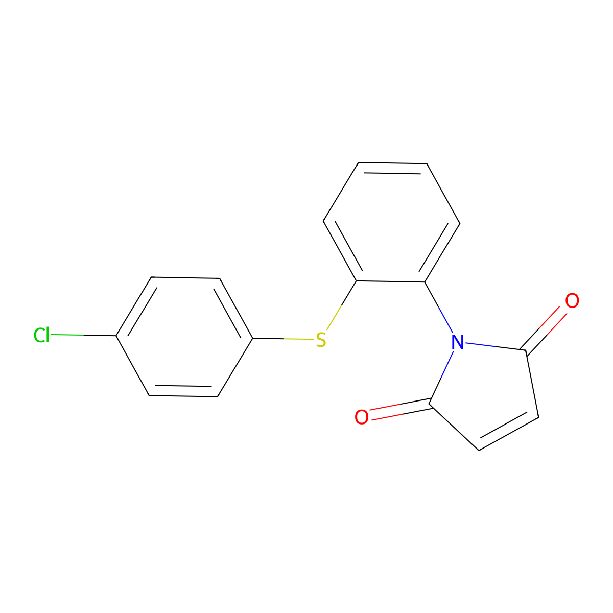 1-[2-(4-Chloro-phenylsulfanyl)-phenyl]-pyrrole-2,5-dione molecular structure, CAS 568550-95-8