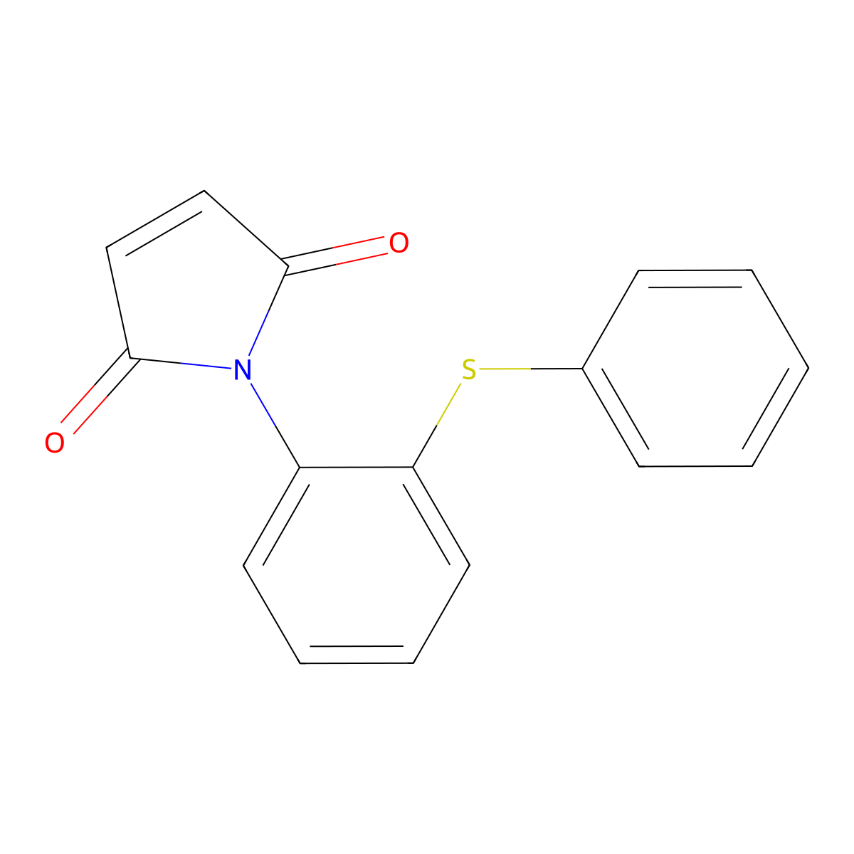 1-(2-Phenylsulfanyl-phenyl)-pyrrole-2,5-dione molecular structure, CAS 568551-29-1