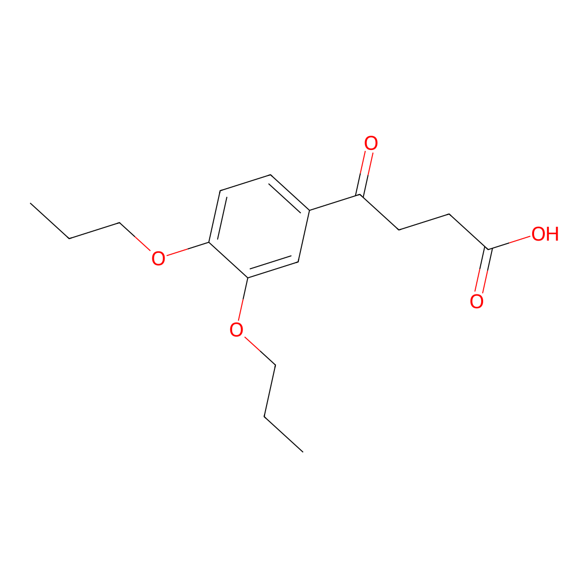 4-(3,4-Dipropoxyphenyl)-4-oxobutanoic acid molecular structure, CAS 568553-00-4