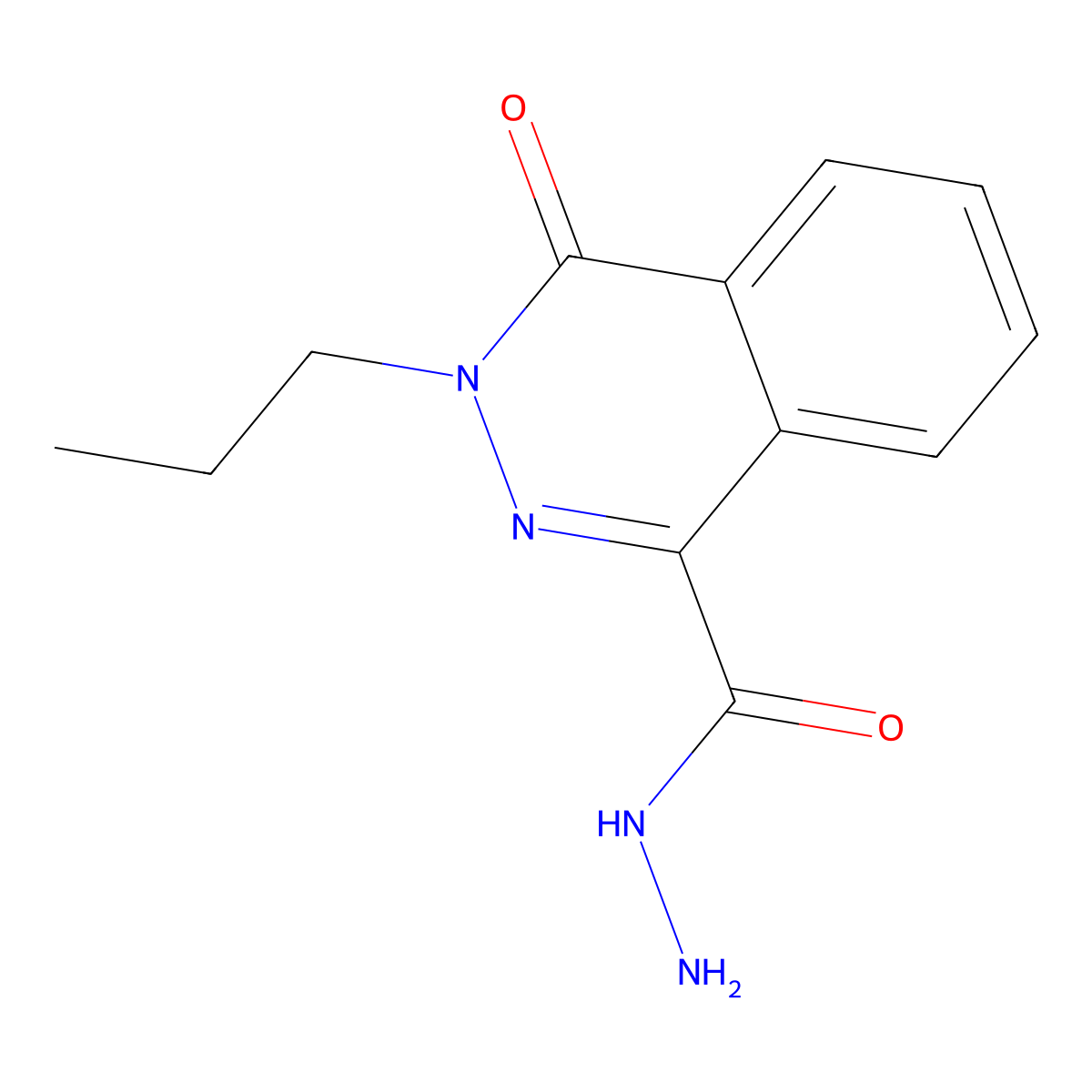 4-Oxo-3-propyl-3,4-dihydrophthalazine-1-carbohydrazide molecular structure, CAS 568553-33-3