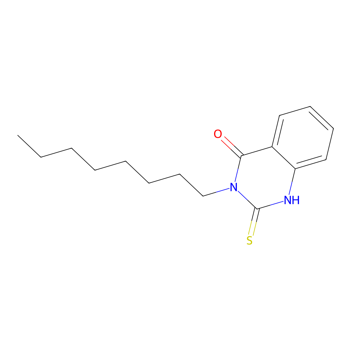 3-Octyl-2-sulfanyl-3,4-dihydroquinazolin-4-one molecular structure, CAS 568554-02-9