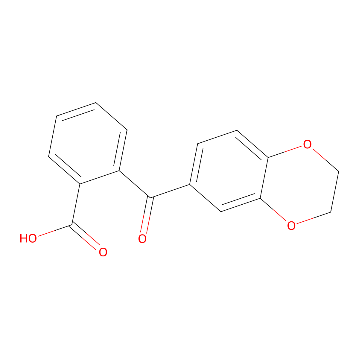 2-(2,3-Dihydro-1,4-benzodioxine-6-carbonyl)benzoic acid molecular structure, CAS 568555-82-8