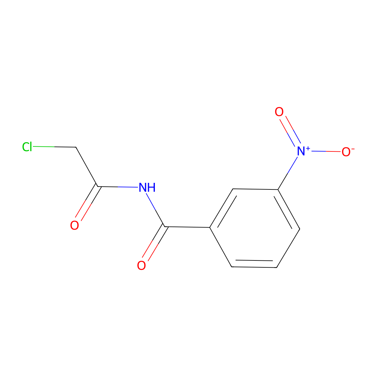 N-(2-chloroacetyl)-3-nitrobenzamide molecular structure, CAS 568555-83-9